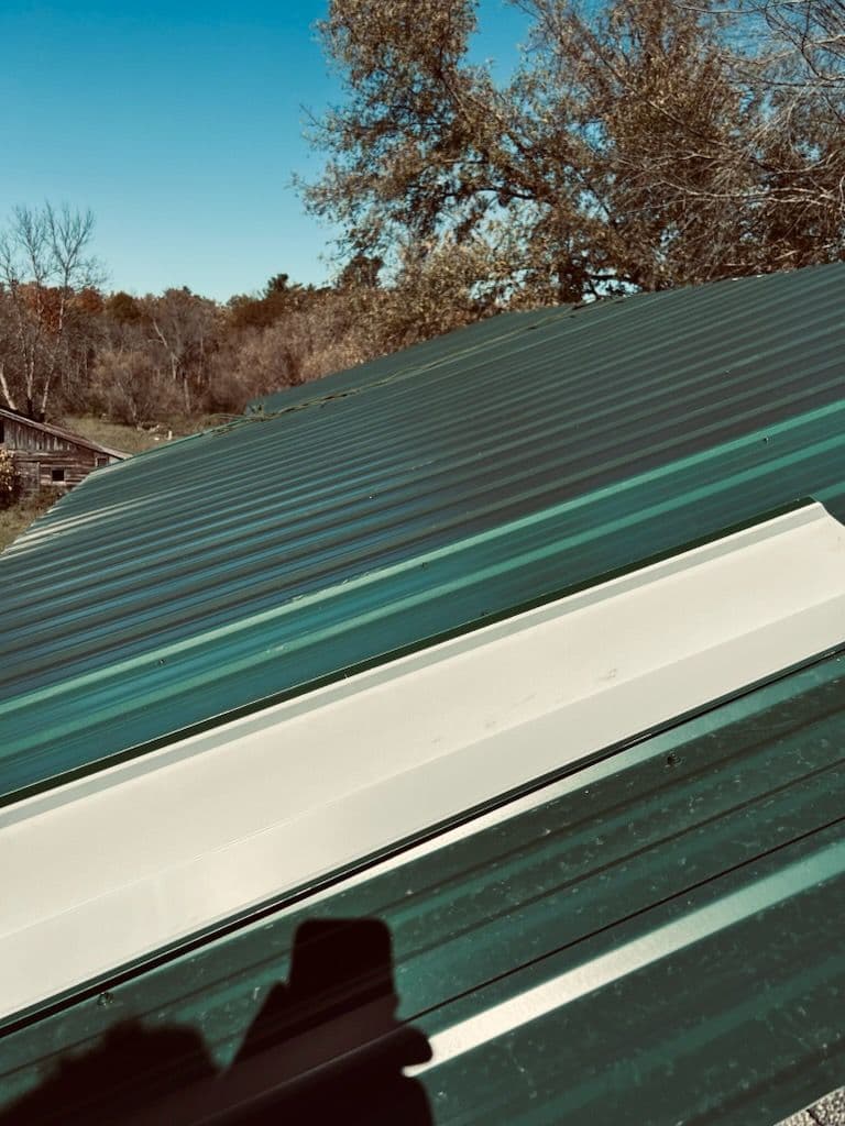 Green Metal Roofing Enhances Rural Barn image